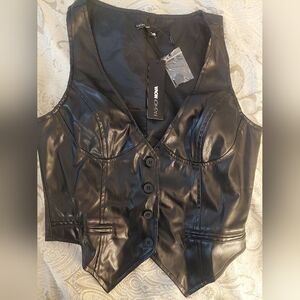 Fashion Nova Black Vest with Sleek Design
